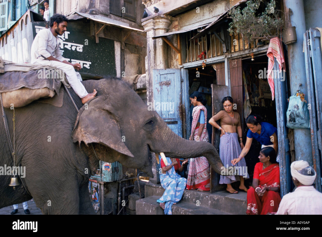 Falkland Road Mumbai Bombay in India Asia Foto Stock