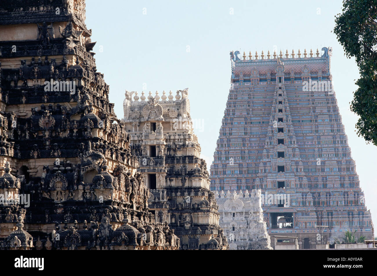 Ranganatha tempio indù Srirangam Tamil Nadu India Asia Foto Stock