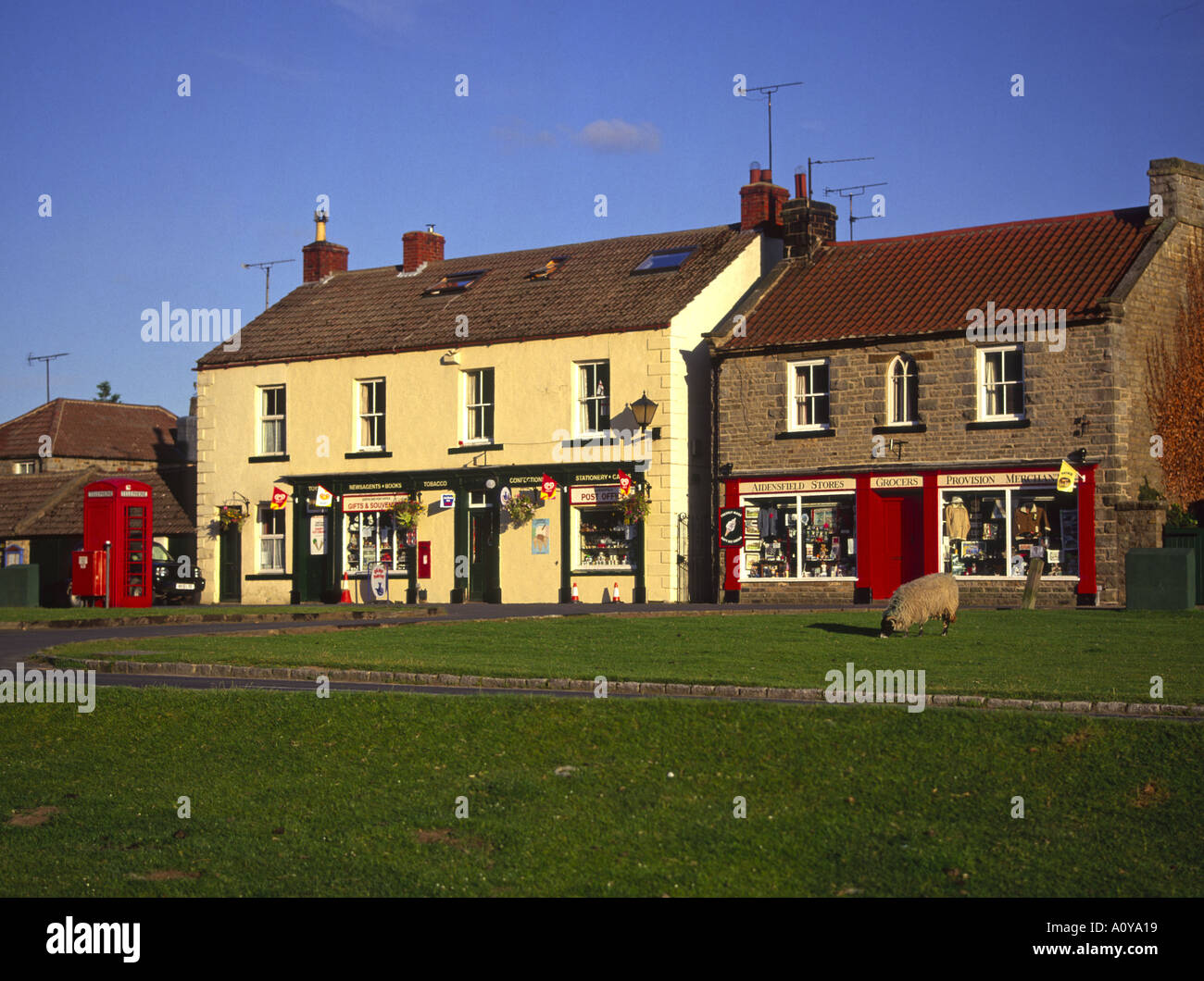 A Goathland Yorkshire del Nord Inghilterra Il Aidensfield fictional del TV s serie heartbeat Foto Stock