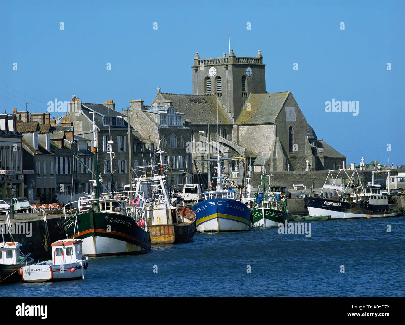 Barfleur Basse Normandie Normandia Francia Europa Foto Stock
