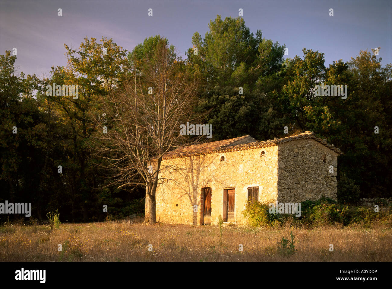 Edificio di pietra Provenza Francia Europa Foto Stock