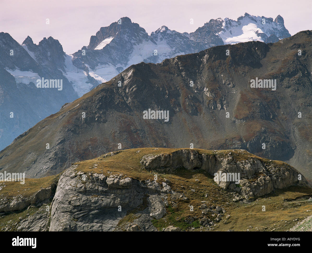 Col d Iseran Savoie Rhone Alpes Francia Europa Foto Stock