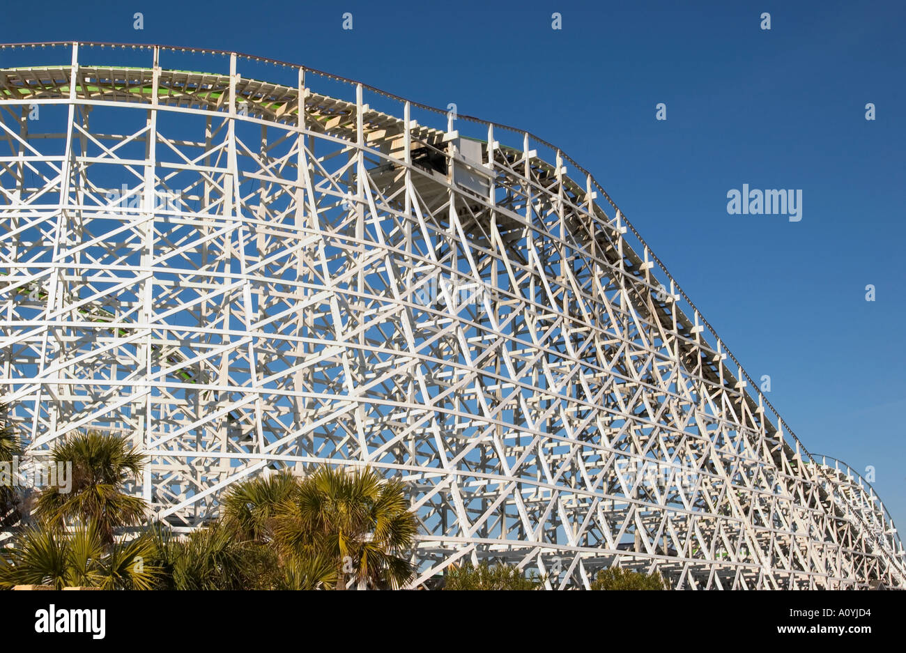 Giant montagne russe in legno a famiglia unito Myrtle Beach South Carolina USA Foto Stock