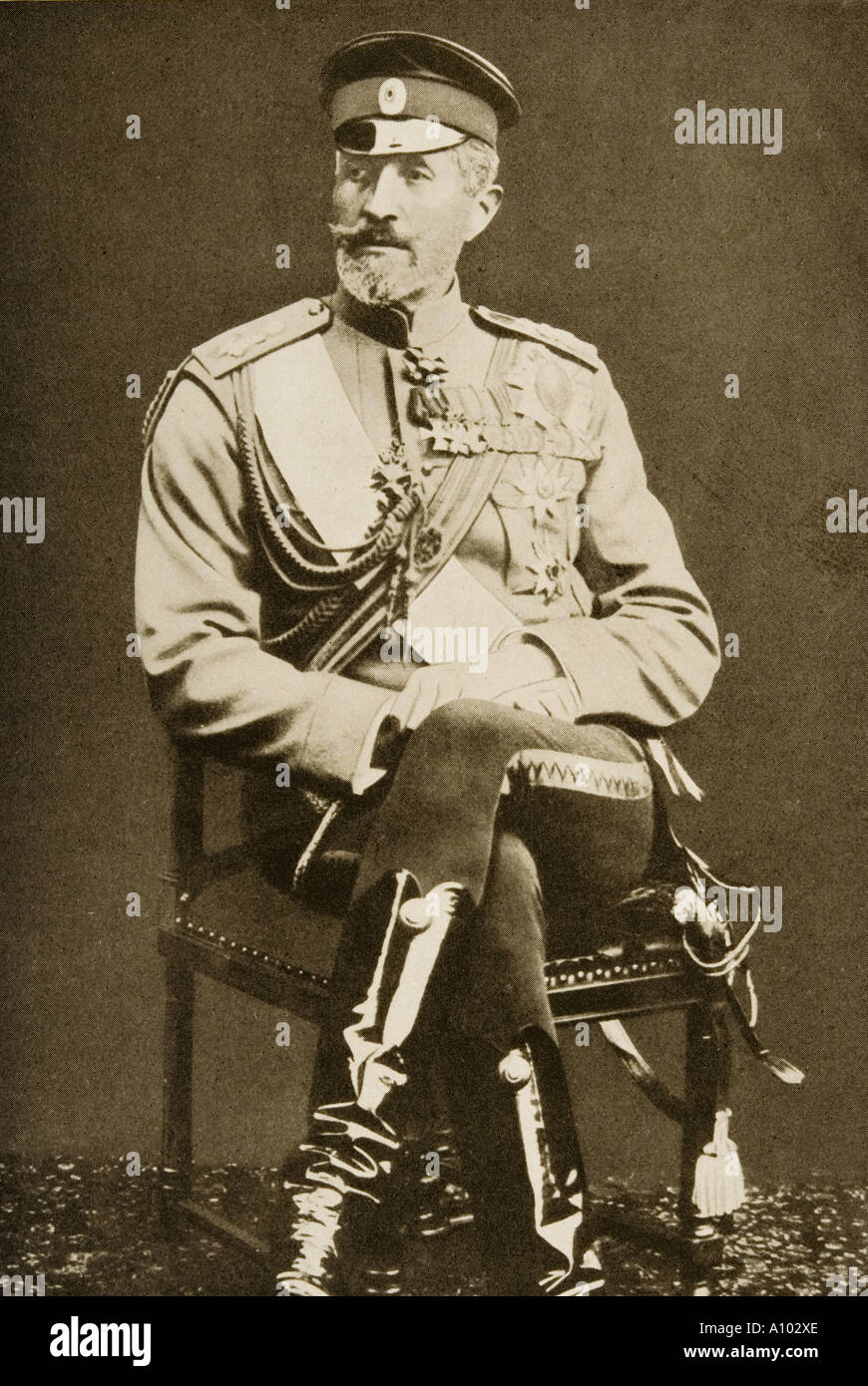 Il Granduca Nicholas Nikolai Nicholaevich Romanov, 1856 - 1929. Generale Russo durante la Prima Guerra Mondiale Foto Stock