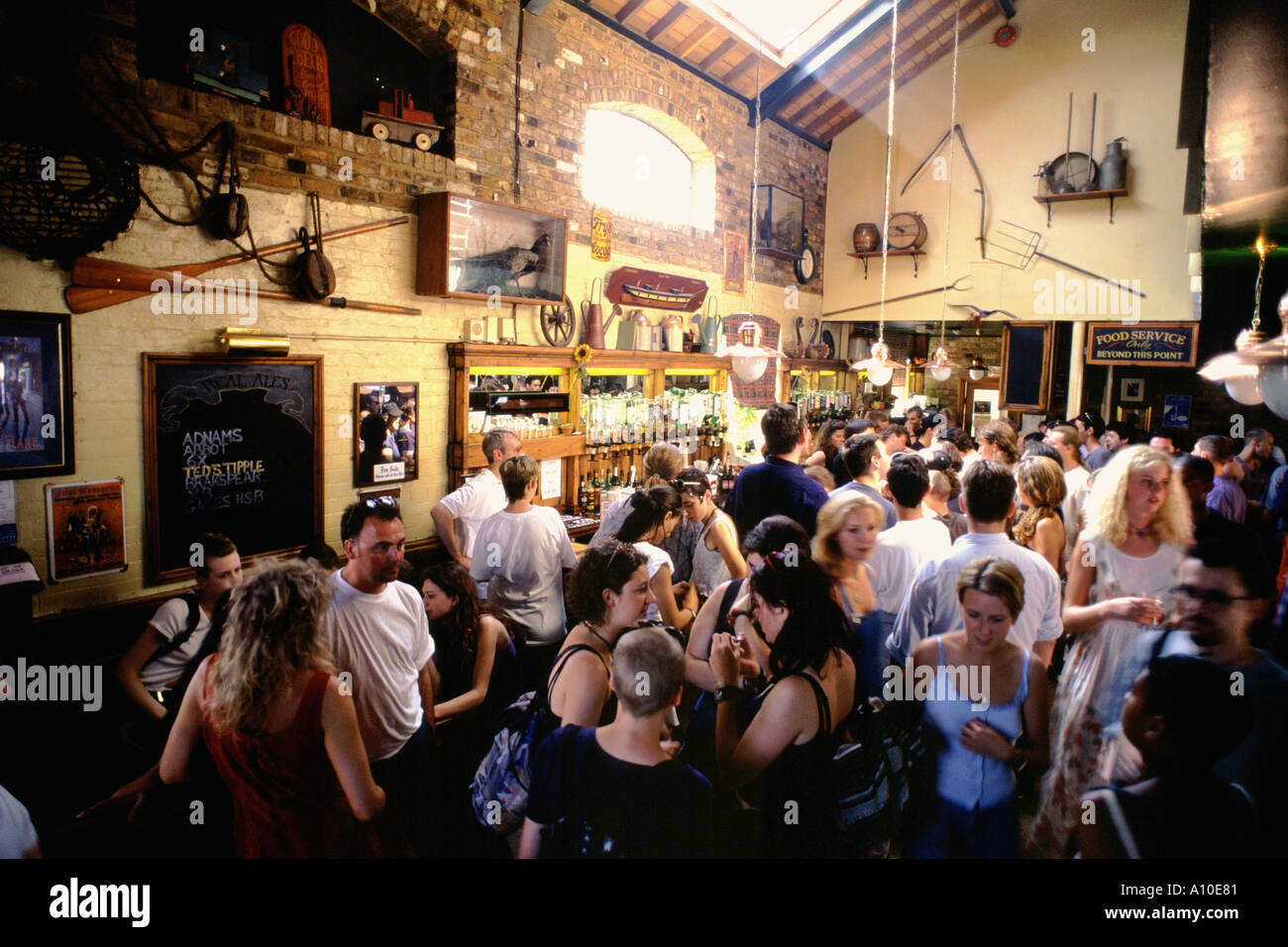 Bar, Camden Lock, London, Regno Unito Foto Stock