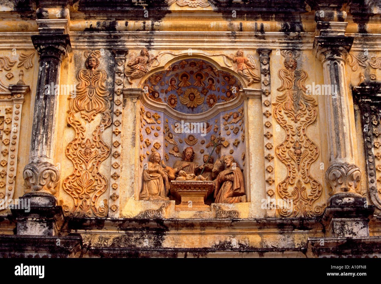 Presepe Belen chiesa Iglesia de Belen, la Chiesa cattolica romana, la rovina, ruderi, architettura coloniale spagnola, Antigua, Guatemala Foto Stock