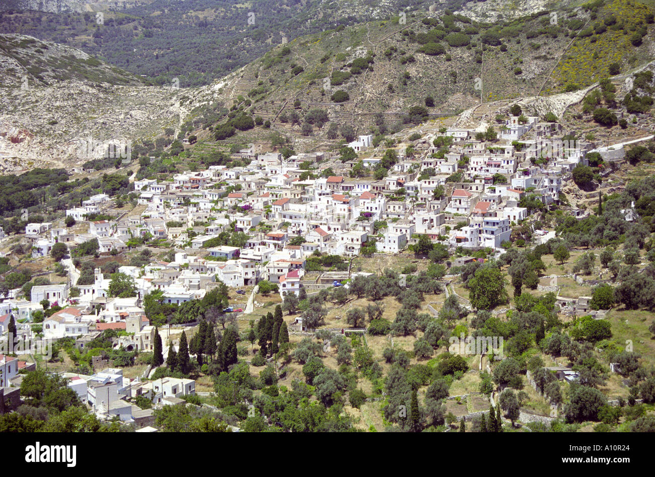 Filoti, Naxos Foto Stock