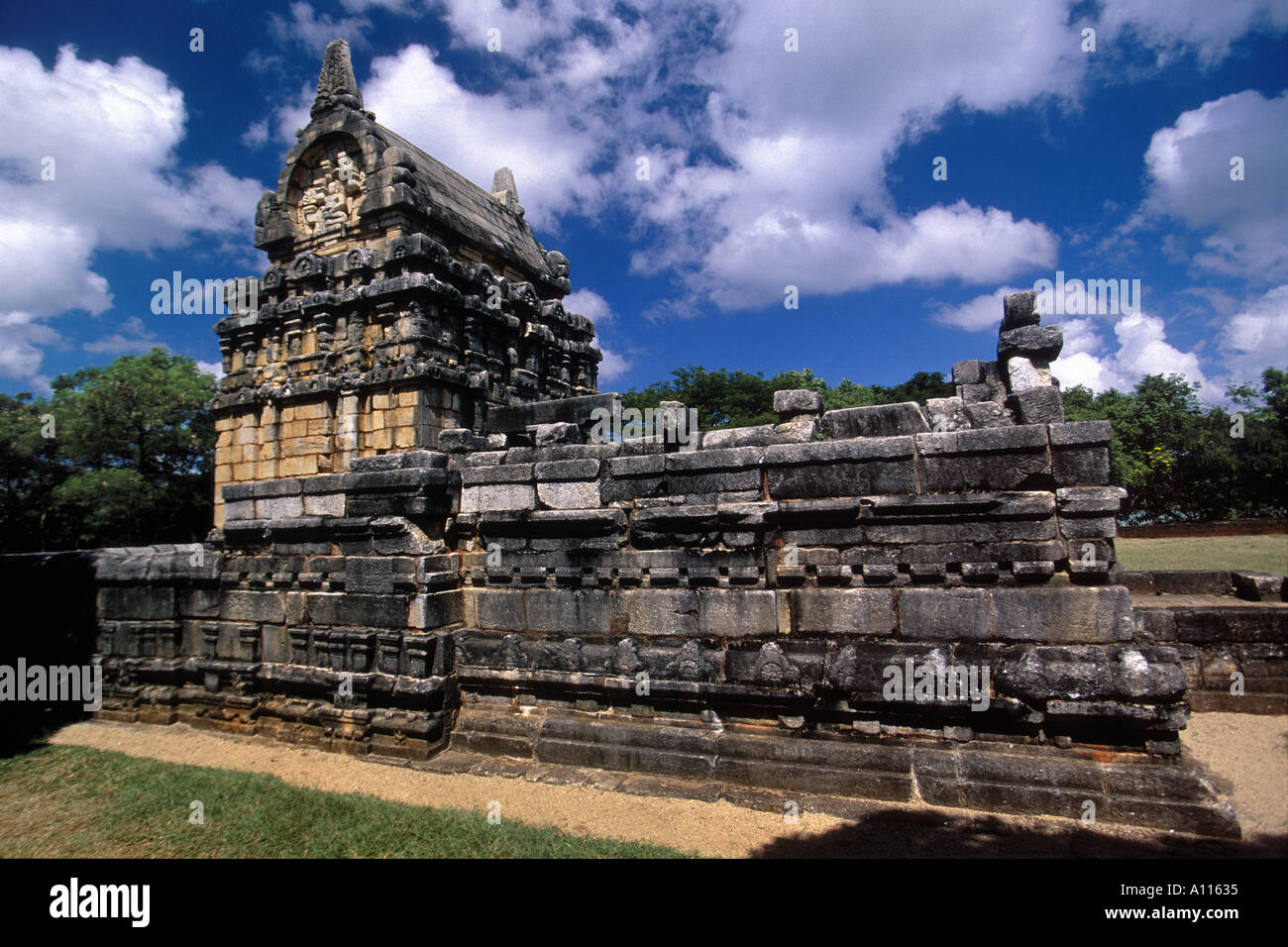 Viii secolo buddista di Tempio indù Nalanda Sri Lanka Foto Stock