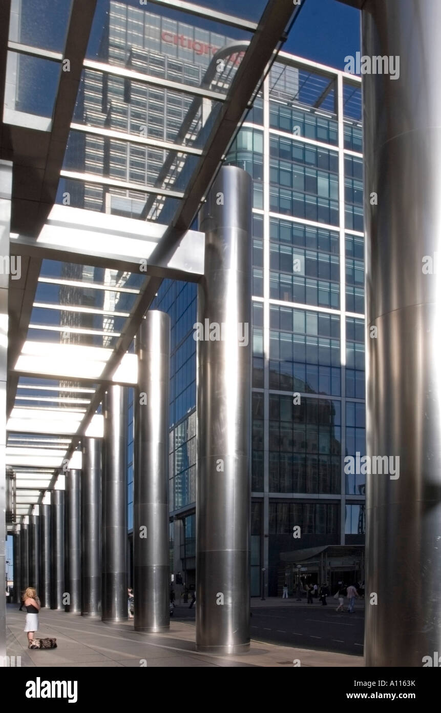 One Canada Square Canary Wharf London Foto Stock