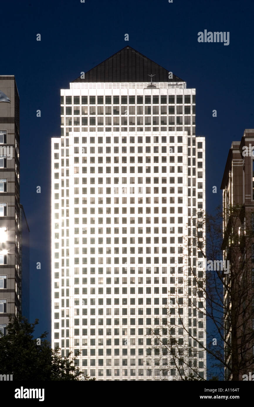 One Canada Square Canary Wharf London Foto Stock