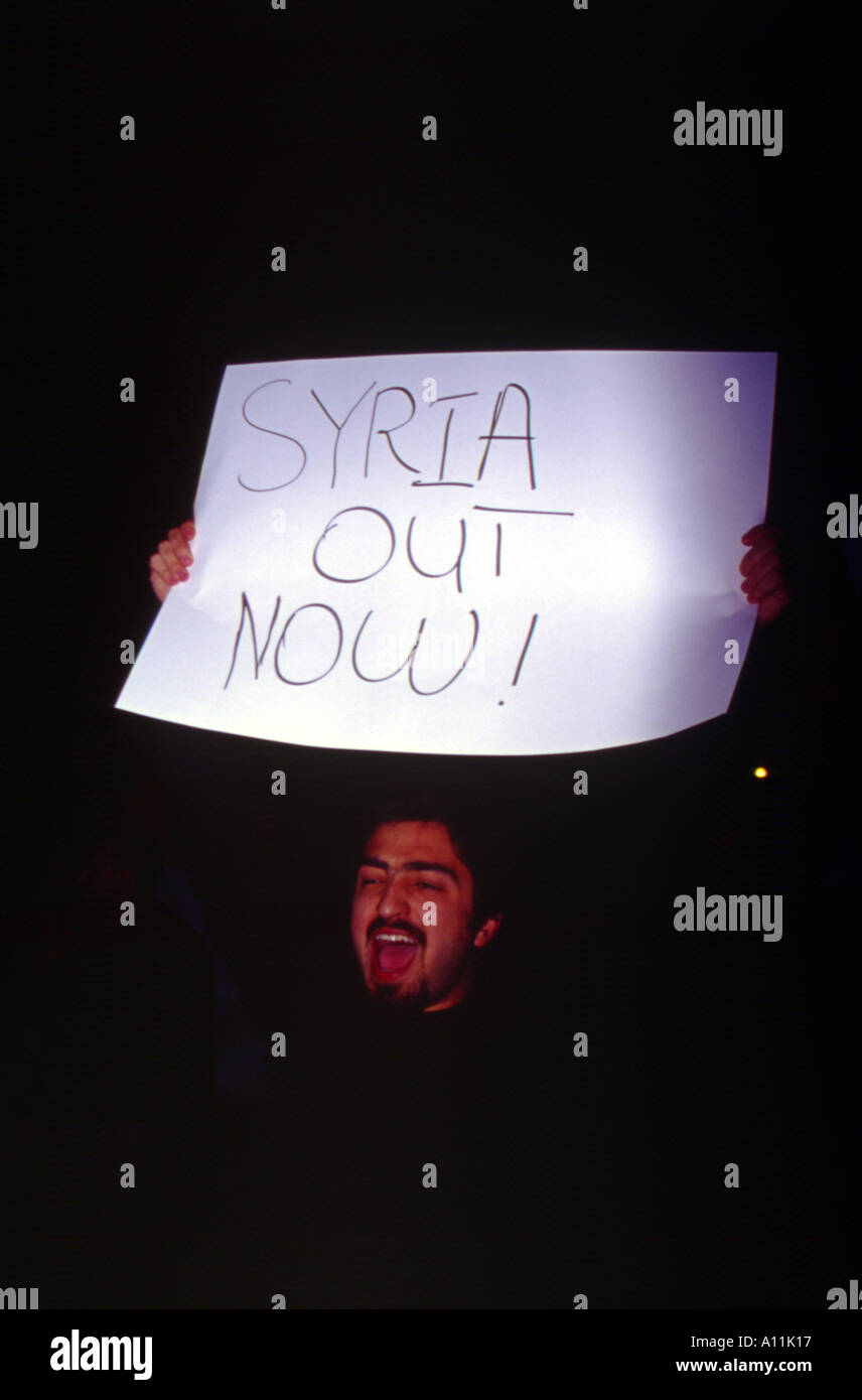 Ho deciso di lasciare Beirut Libano Foto Stock