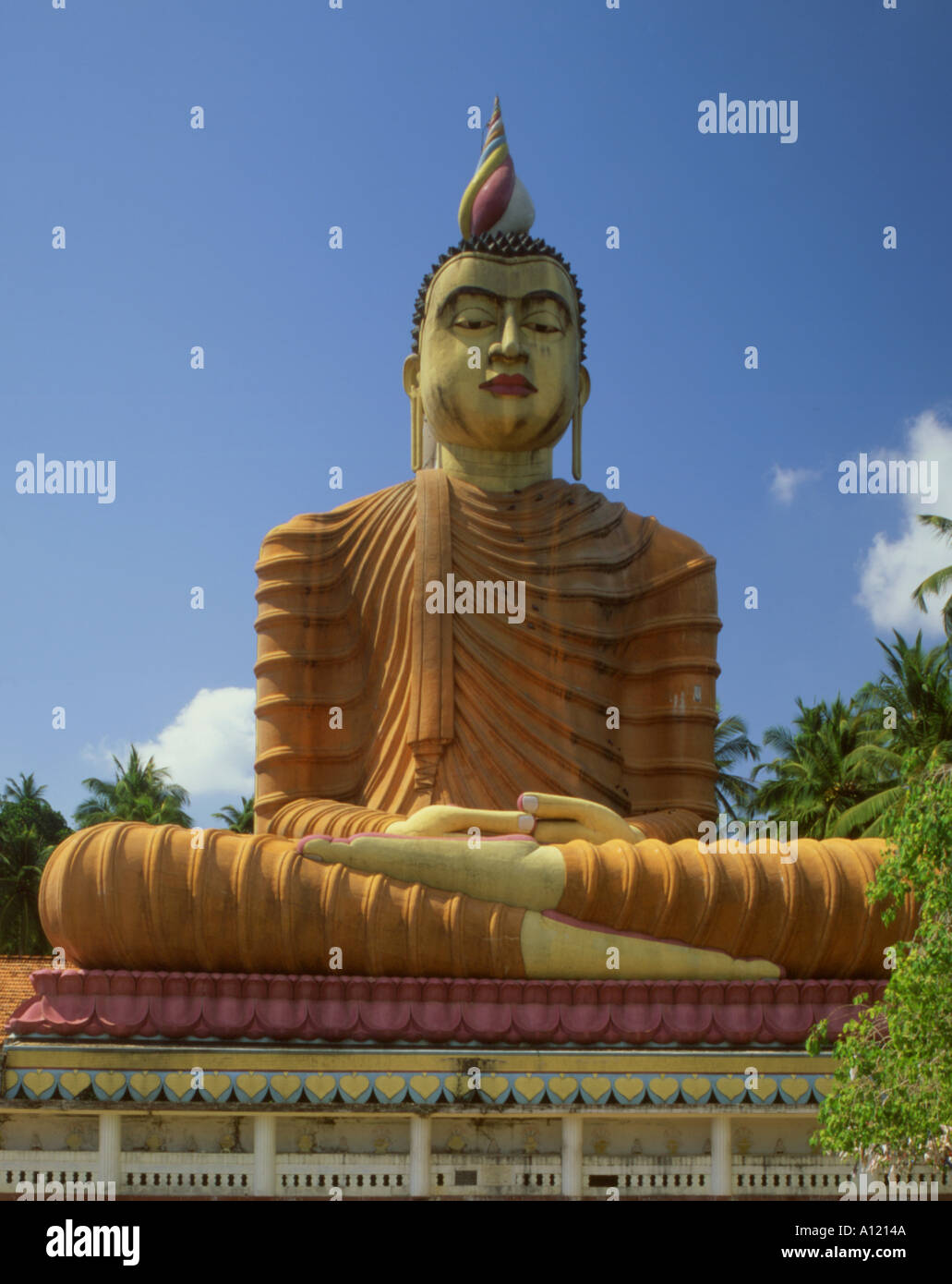 Sri Lanka Dikwella Buddha Foto Stock