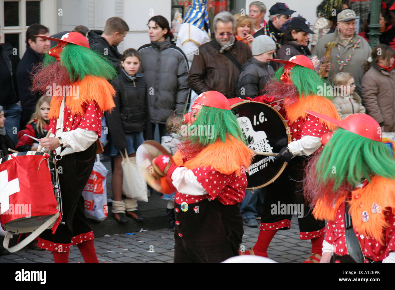 Carnevale Rosenmontag Düsseldorf, Germania Foto Stock