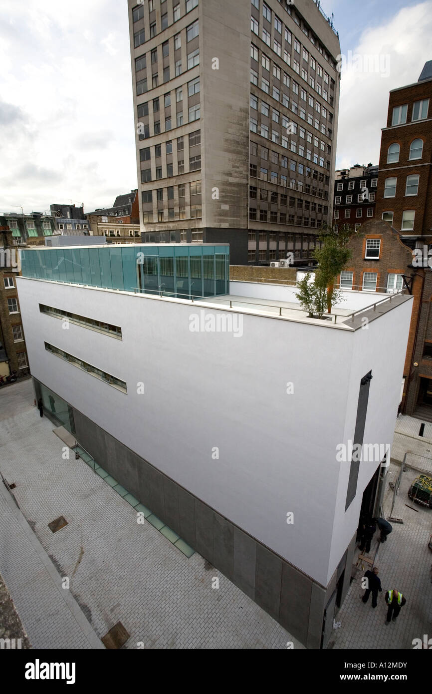Il nuovo White Cube galleria d'arte nel cantiere di muratori a Londra Inghilterra Foto Stock
