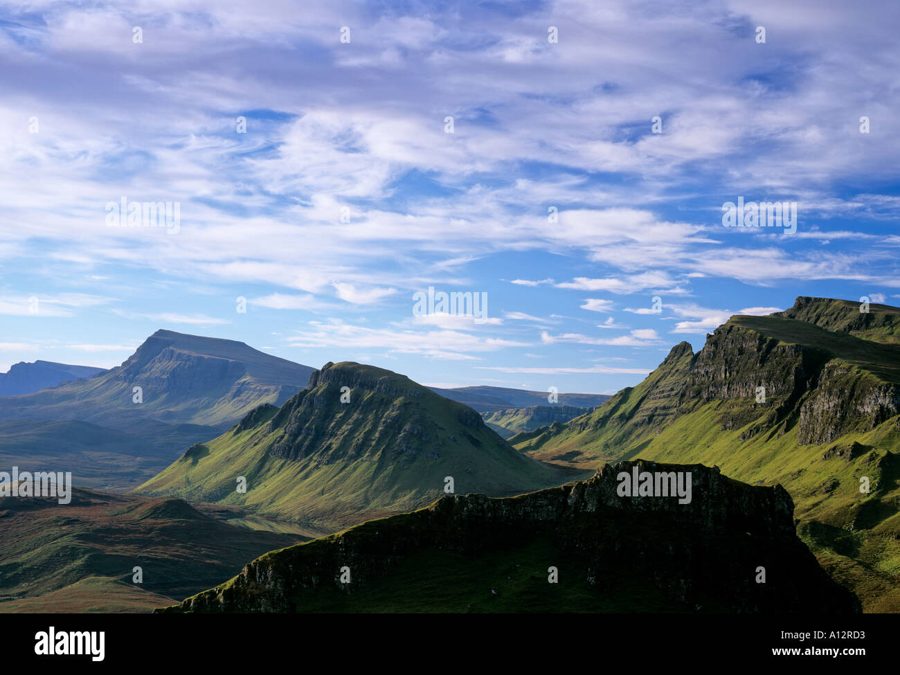 Il Trotternish Ridge Isola di Skye Foto Stock