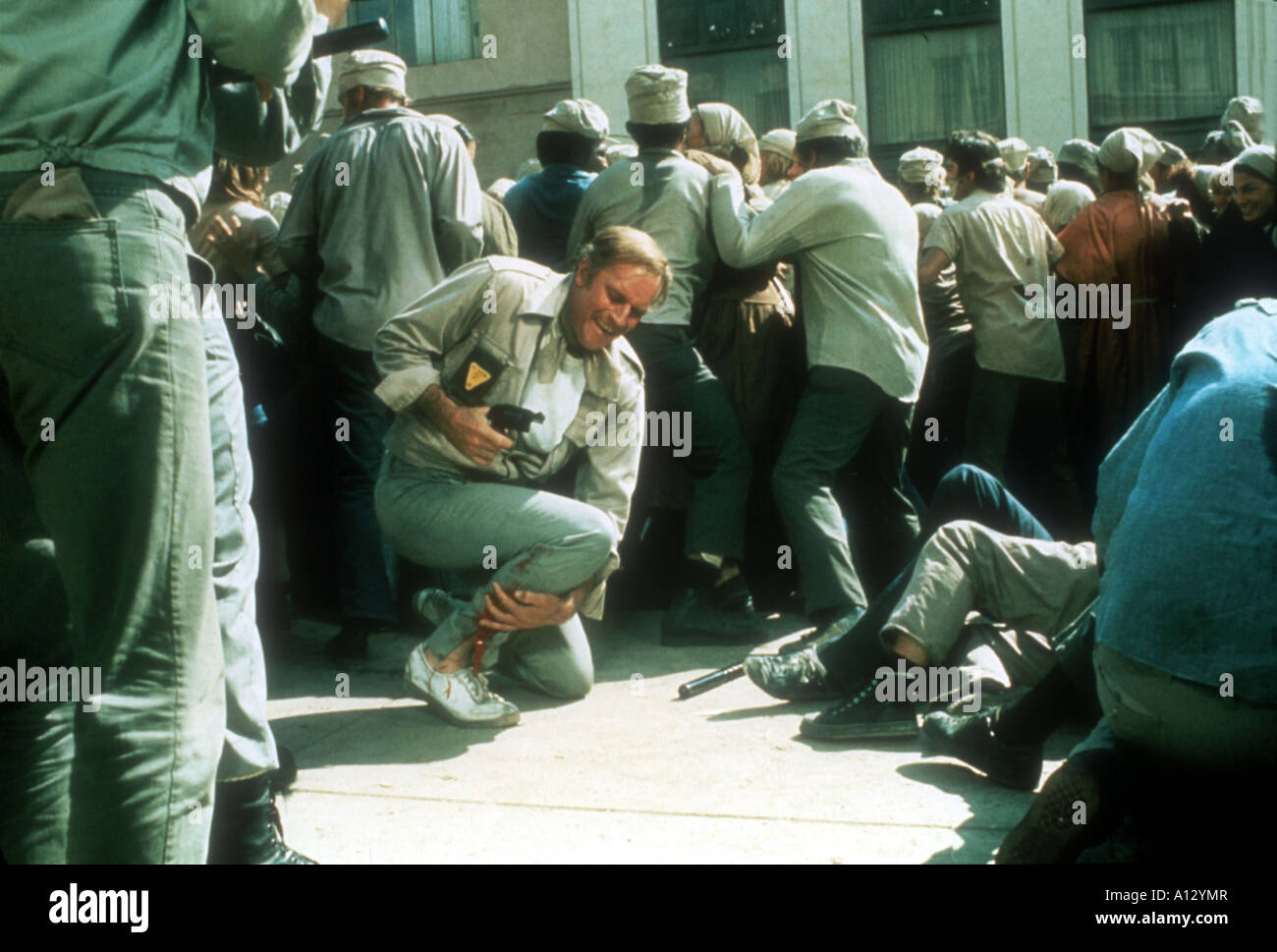 Soylent Green Anno 1973 Il Direttore Richard Fleisher Charlton Heston basato su Harry Harrison s book Foto Stock