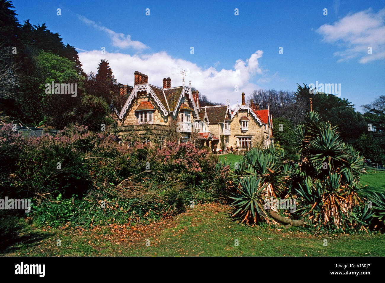 Lisle Coombe St Lawrence Isle of Wight casa del poeta Alfred Noyes pjm0047 Foto Stock