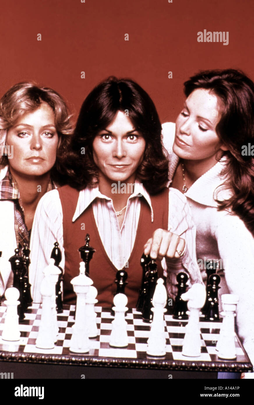 Charlie s Angels Anno 1976 1981 Farrah Fawcett Jaclyn smith Kate Jackson Foto Stock
