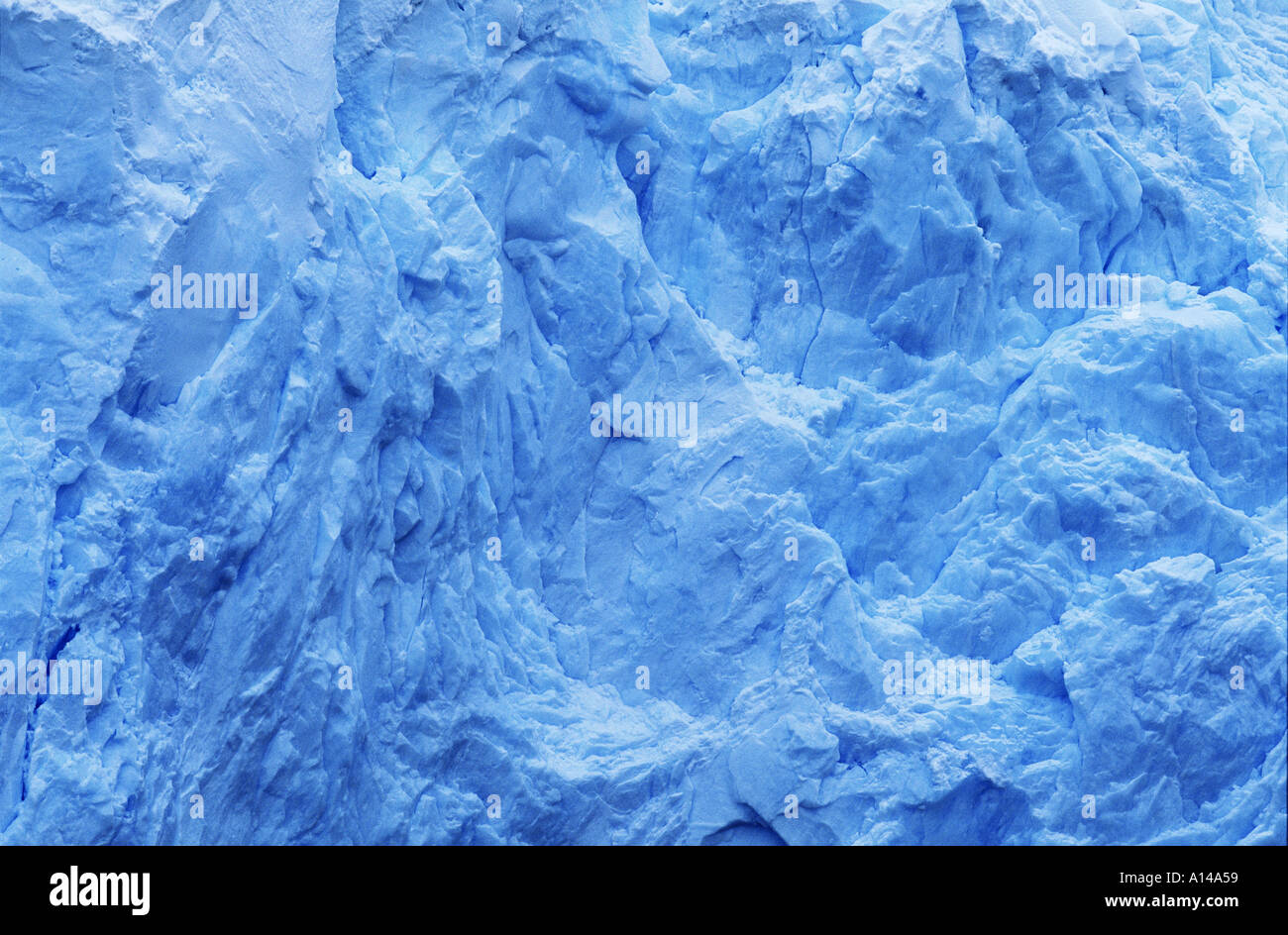 Fronte del ghiacciaio Antartide Foto Stock