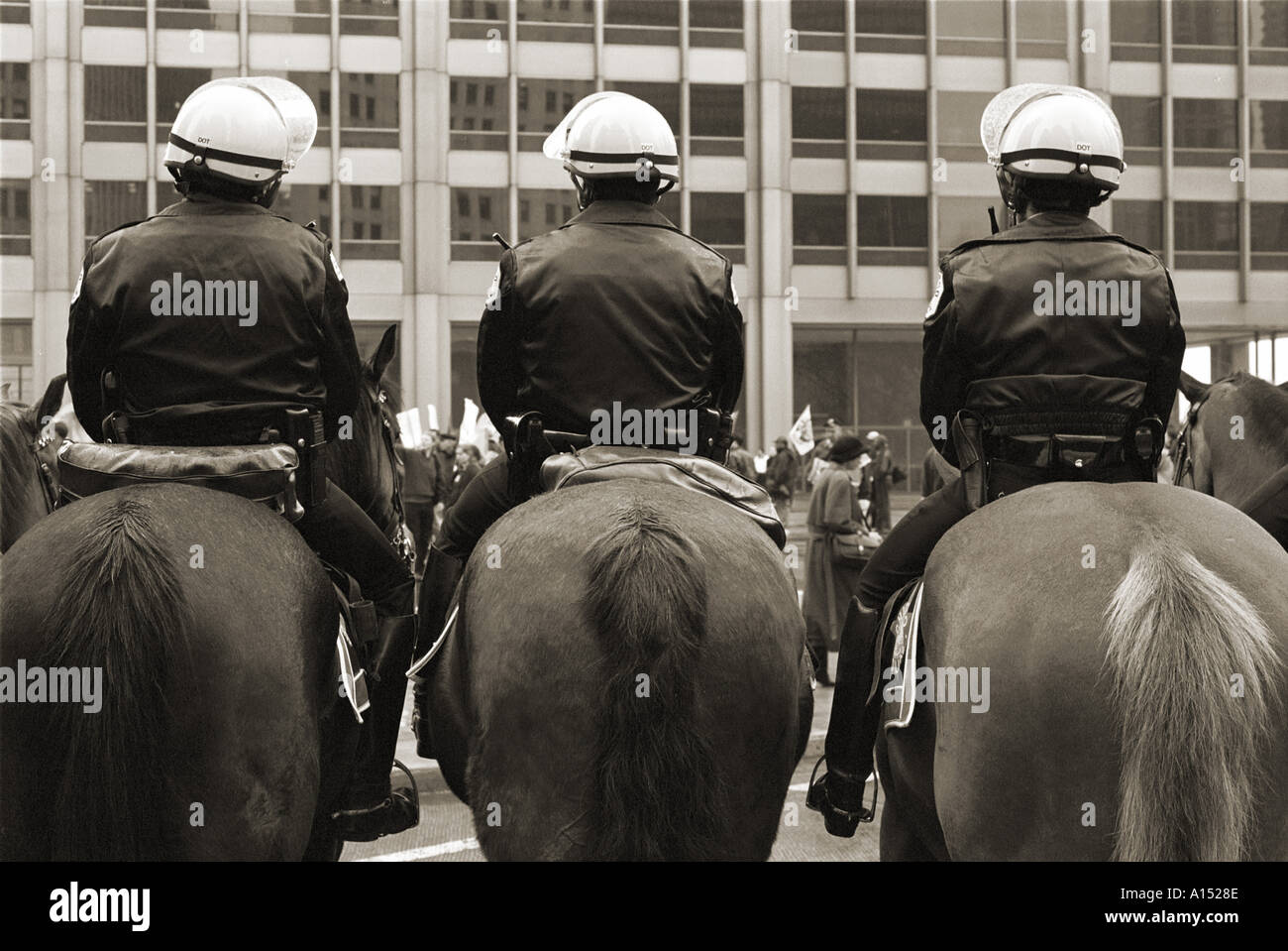 Polizia a Cavallo Foto Stock