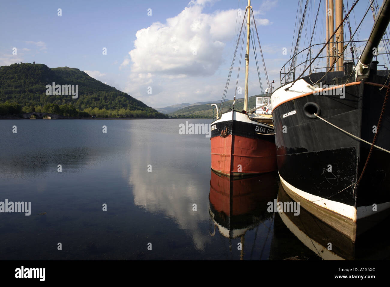 Eilean Eisdale e Arctic Penguin Inveraray Maritime Museum Foto Stock