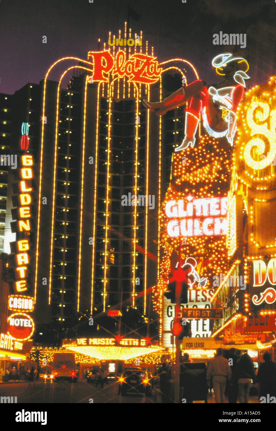 Vita notturna di Las Vegas USA Navada Foto Stock