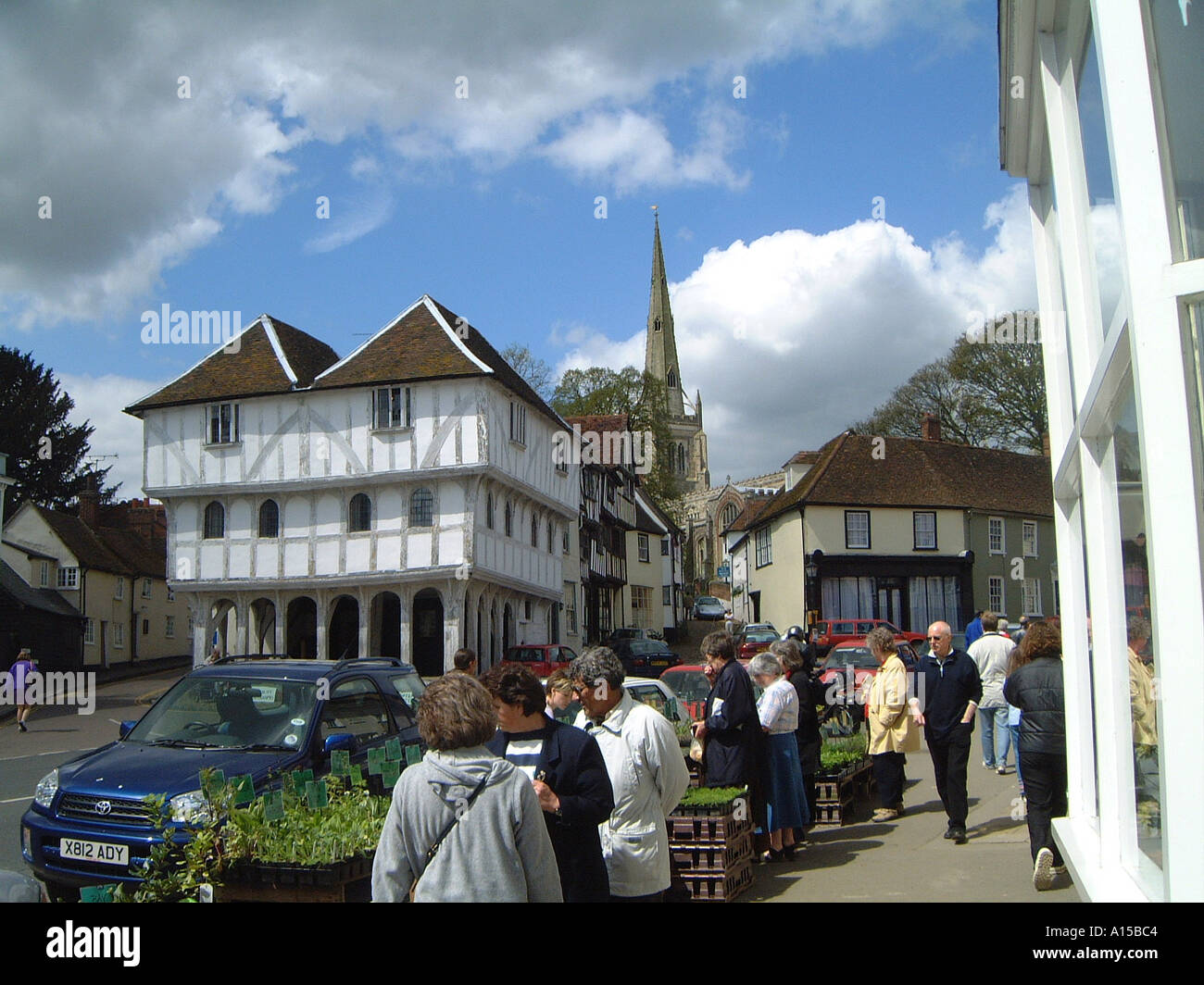 Thaxted High Street Essex Inghilterra Foto Stock