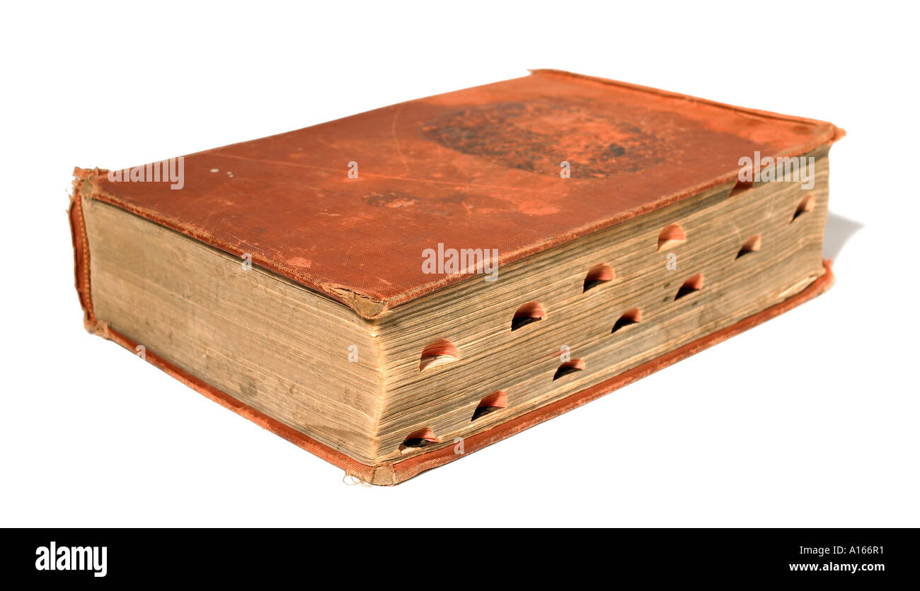 Vecchio libro dizionario Foto Stock
