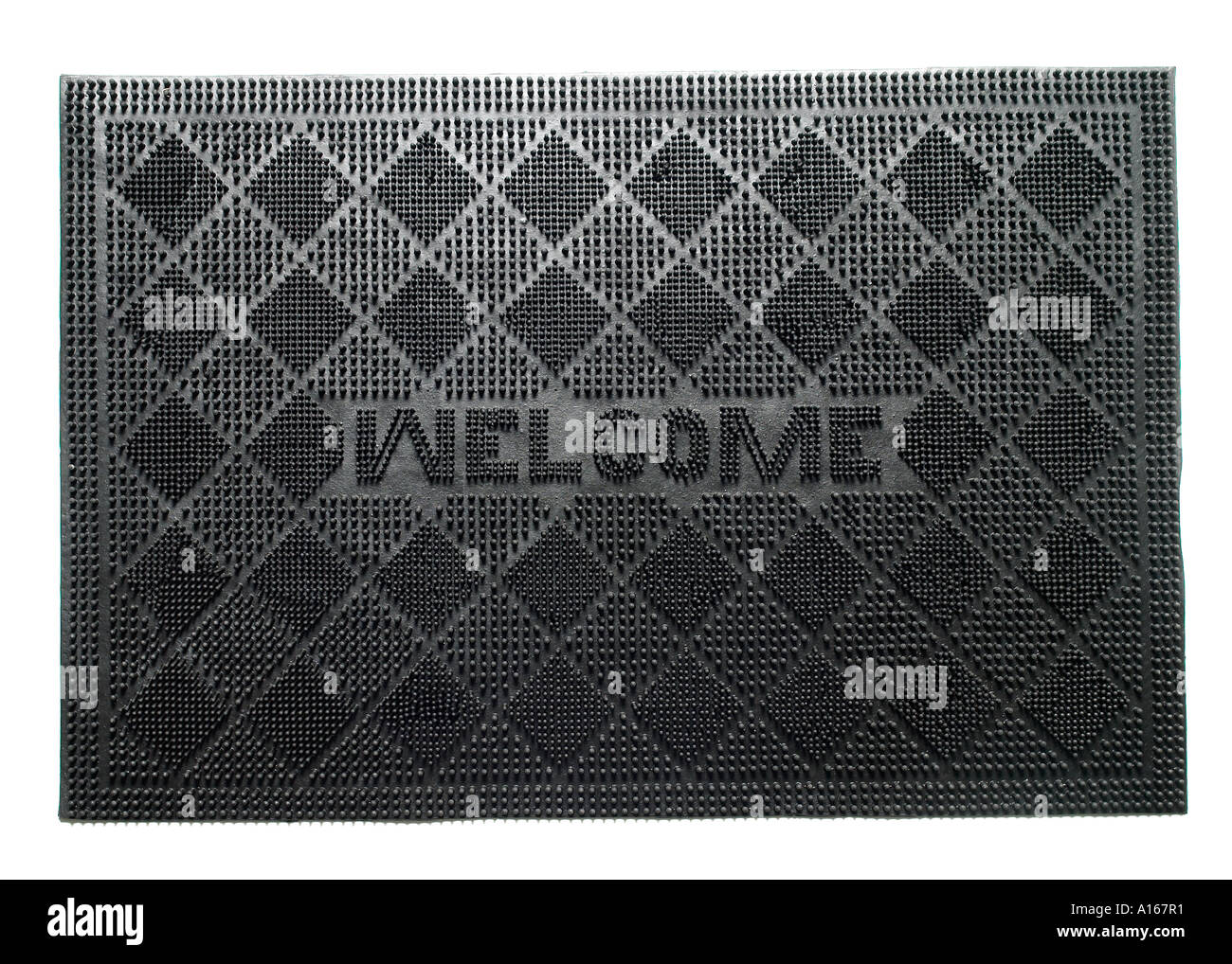 Tappetino di benvenuto Foto Stock