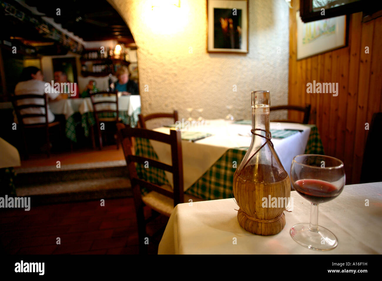 Classico vino vino classico tipico cibo CHIANTI Il Chianti Toscana Italia Foto Stock