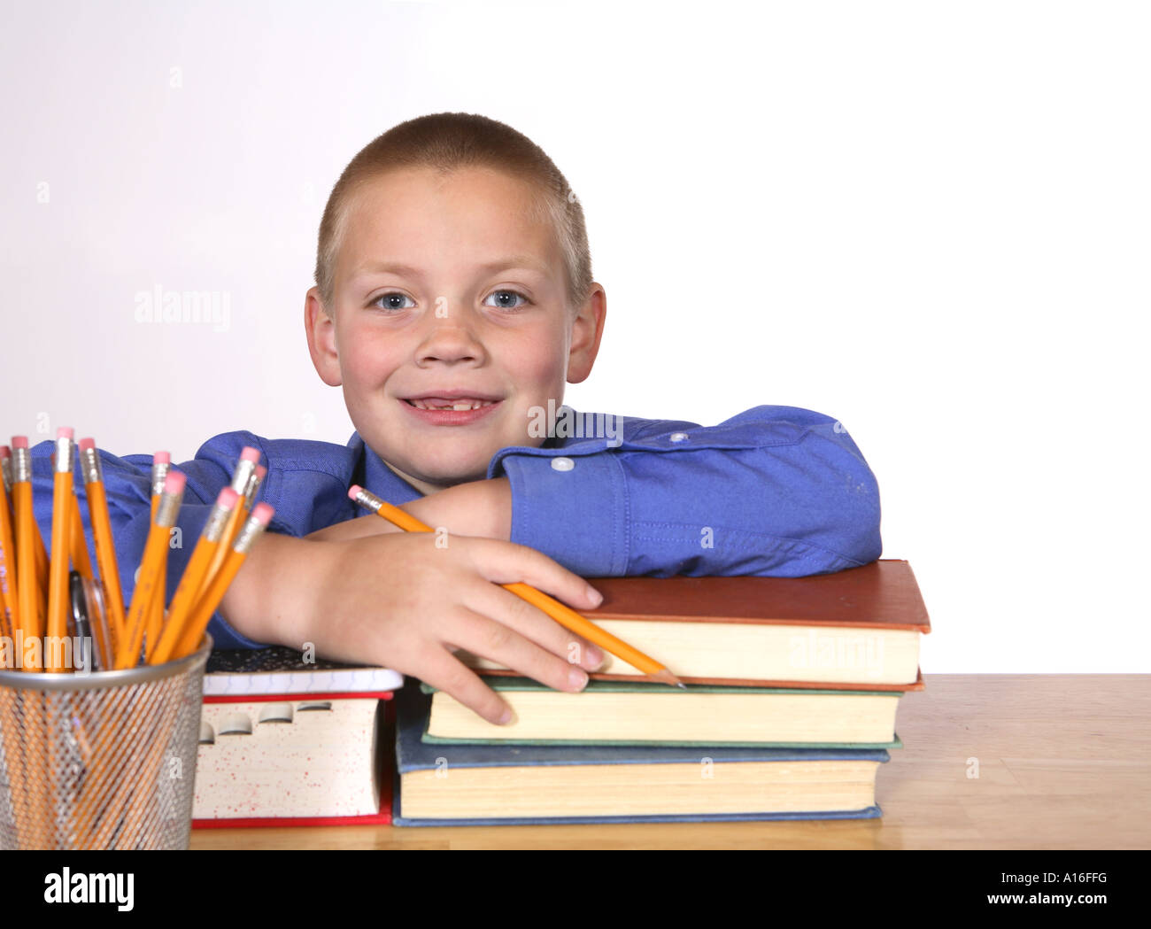 Seconda Elementare scuola studente Foto Stock