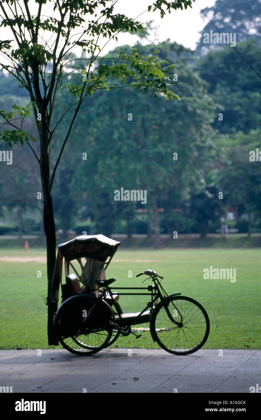 Risciò bicicletta Singapore Foto Stock