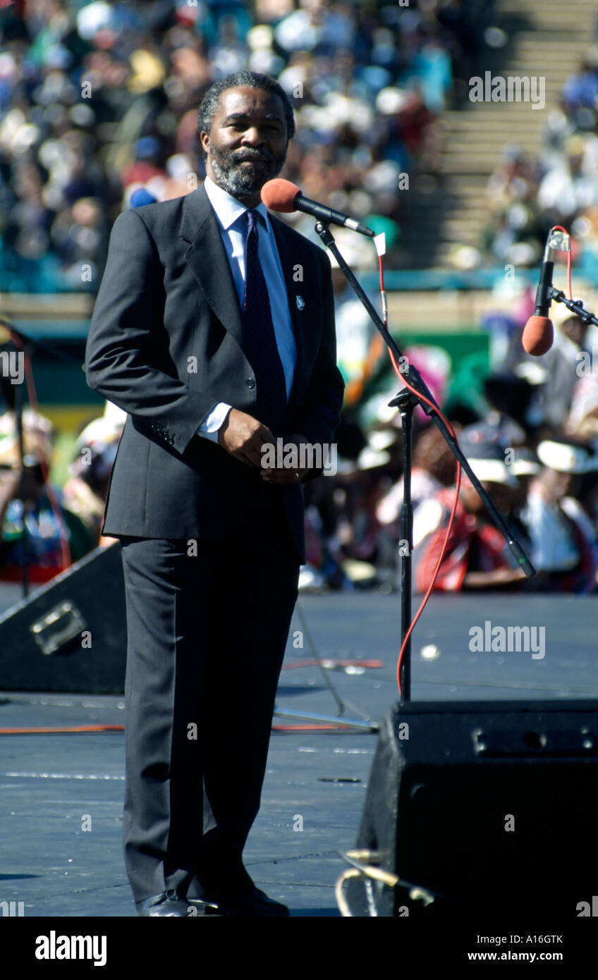 Il Presidente sudafricano Thabo Mbeki Foto Stock