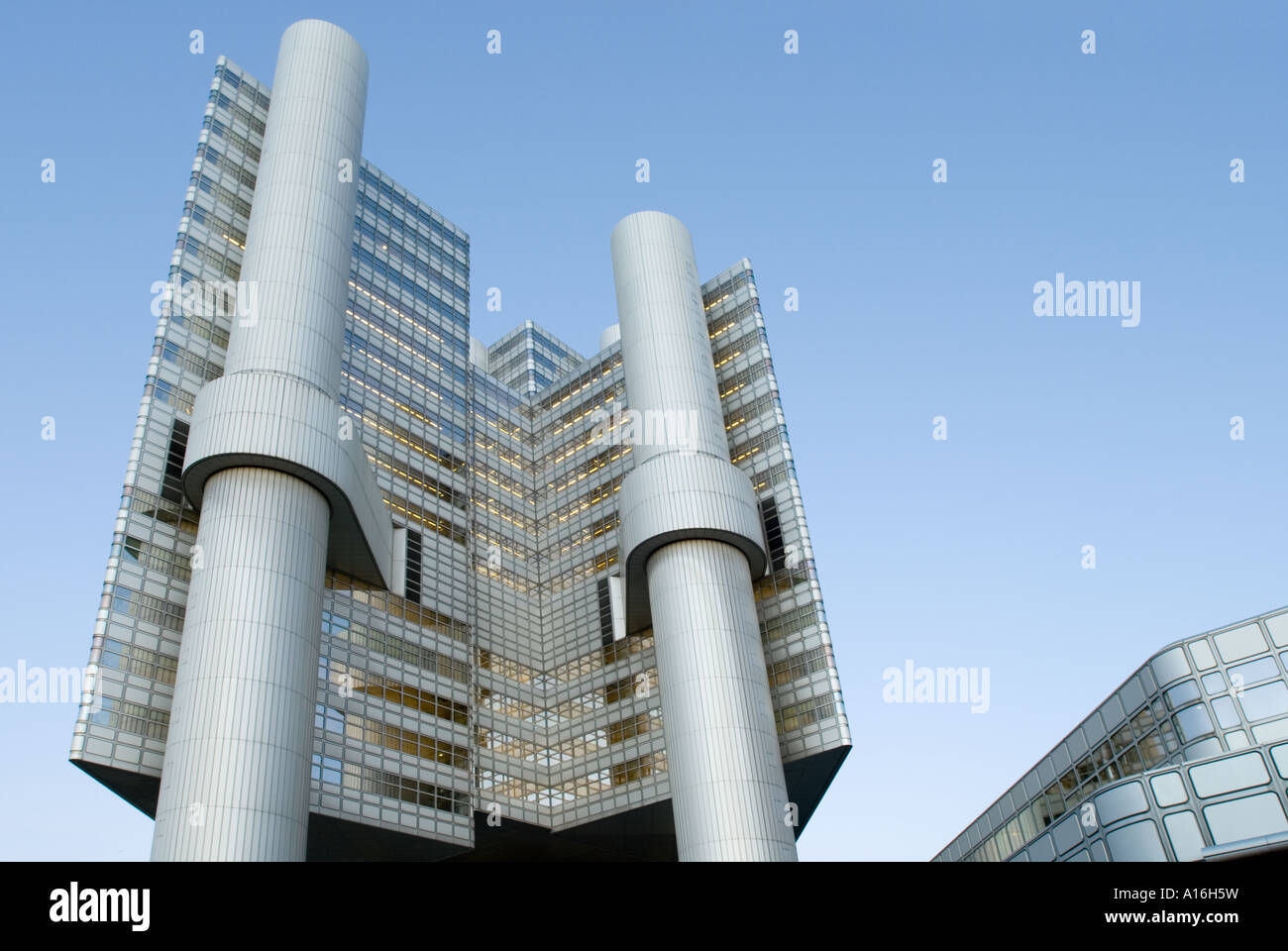 Germania Baviera Monaco di Baviera ufficio centrale o della sede centrale della Banca di Hypovereinsbank Foto Stock