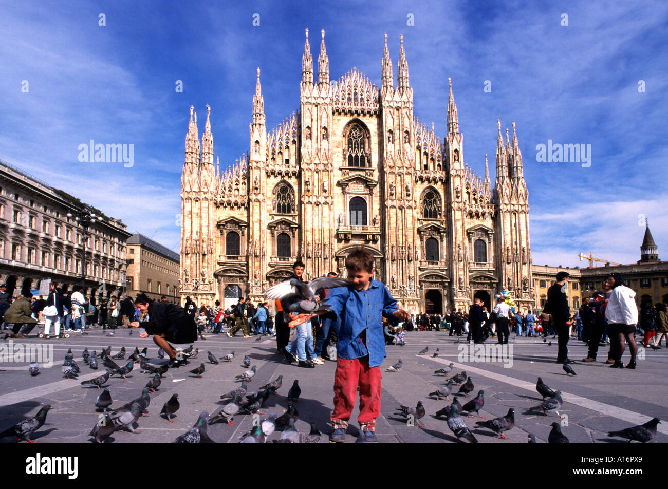 Duomo Cattedrale di Milano (Cattedrale Metropolitana-Basilica della Natività di Santa Maria - Basilica cattedrale metropolitana di Santa Maria Nascente) Ita Foto Stock