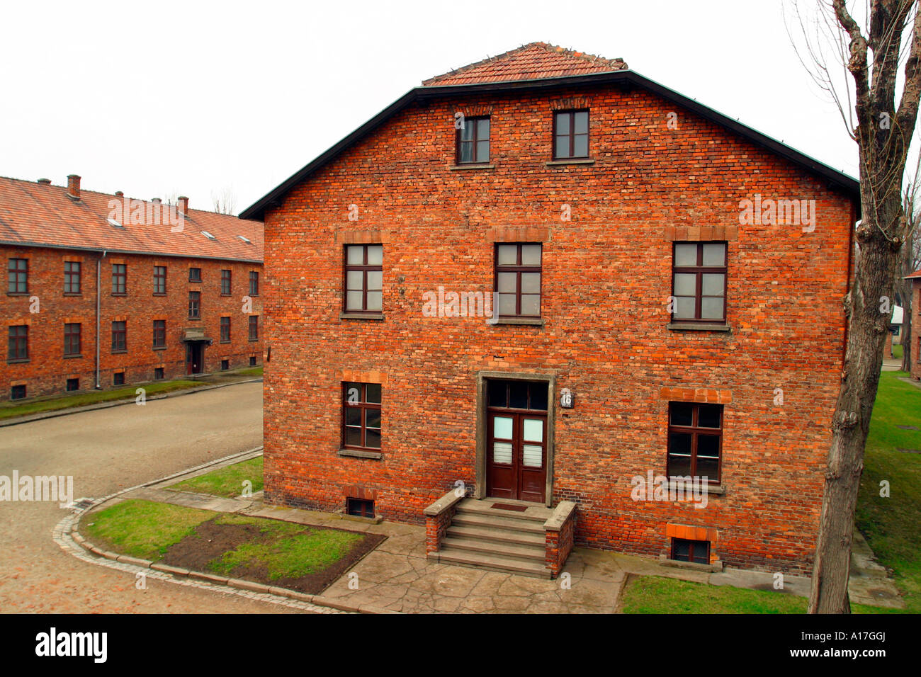 Il campo di concentramento di Auschwitz, Oswiecim, Polonia. Foto Stock