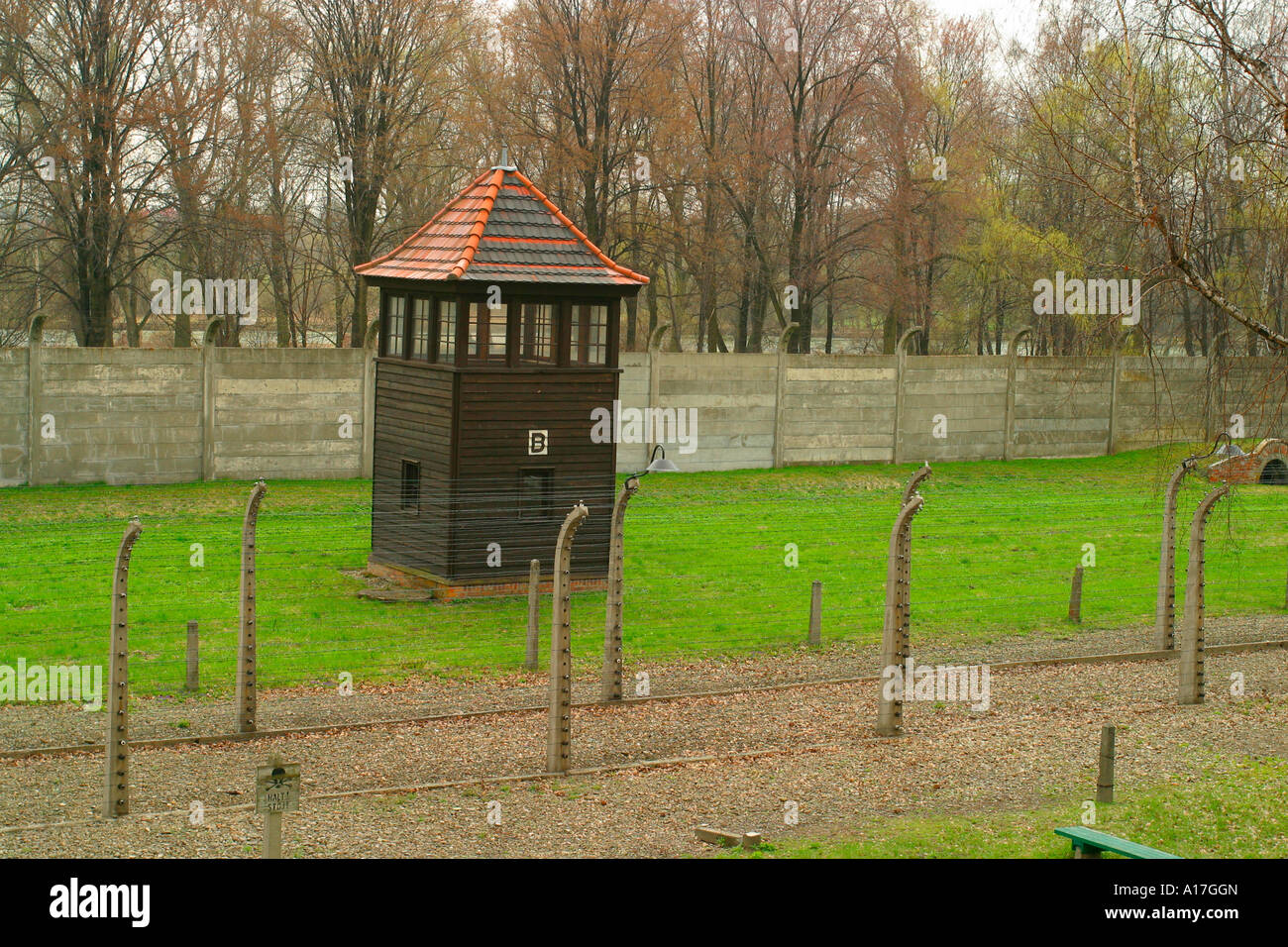 Il campo di concentramento di Auschwitz, Oswiecim, Polonia. Foto Stock