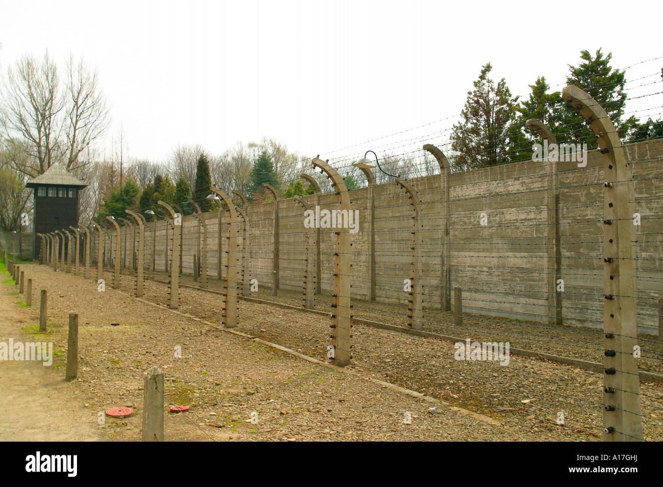 Il campo di concentramento di Auschwitz, Oswiecim, Polonia. Foto Stock
