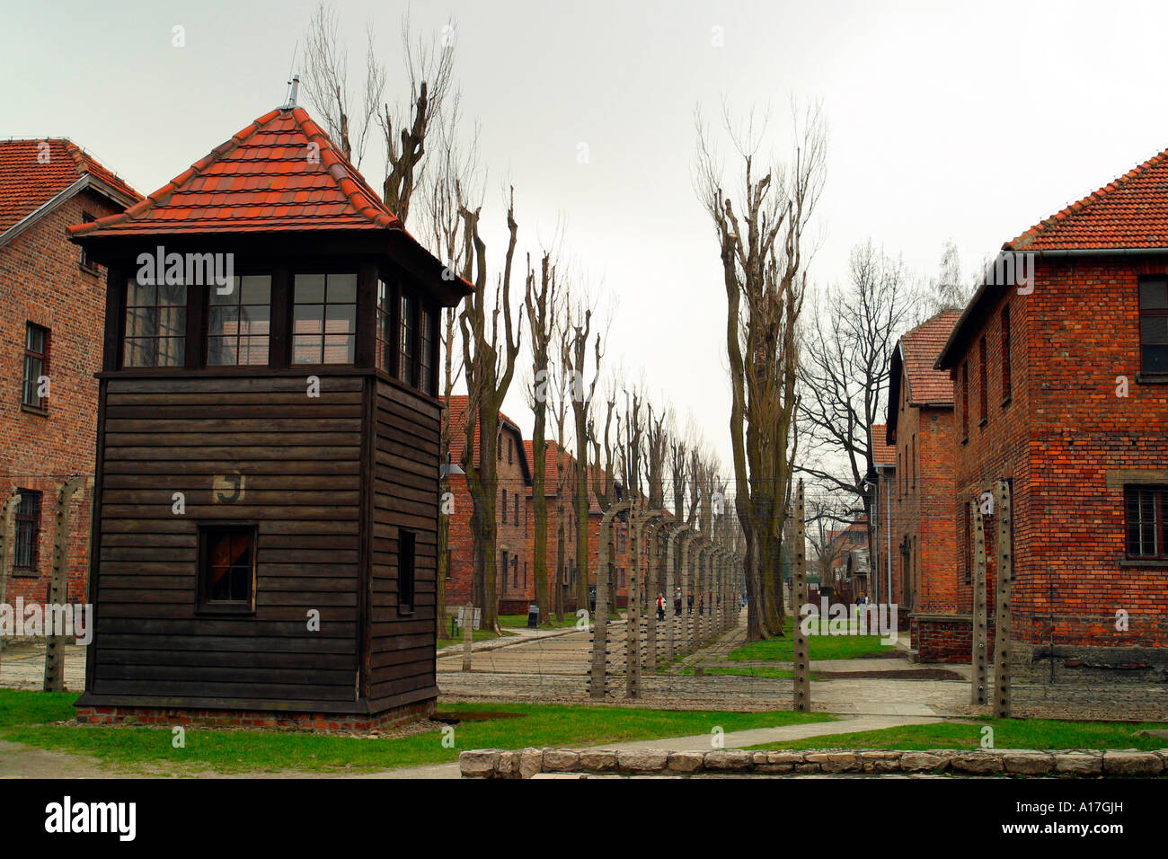 Il campo di concentramento di Auschwitz, Oswiecim, Polonia. Foto Stock