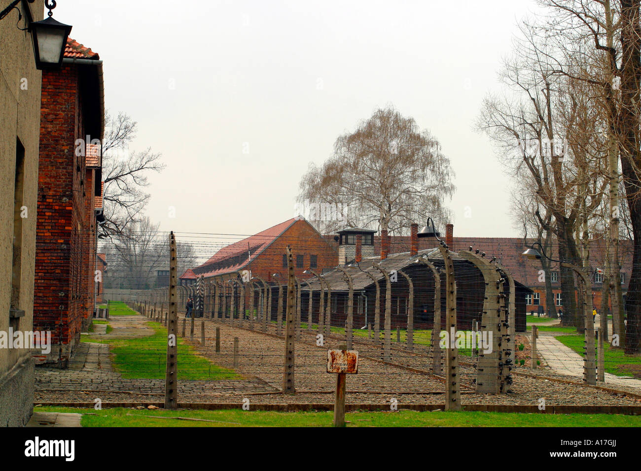 Il campo di concentramento di Auschwitz, Oswiecim, Polonia. Foto Stock