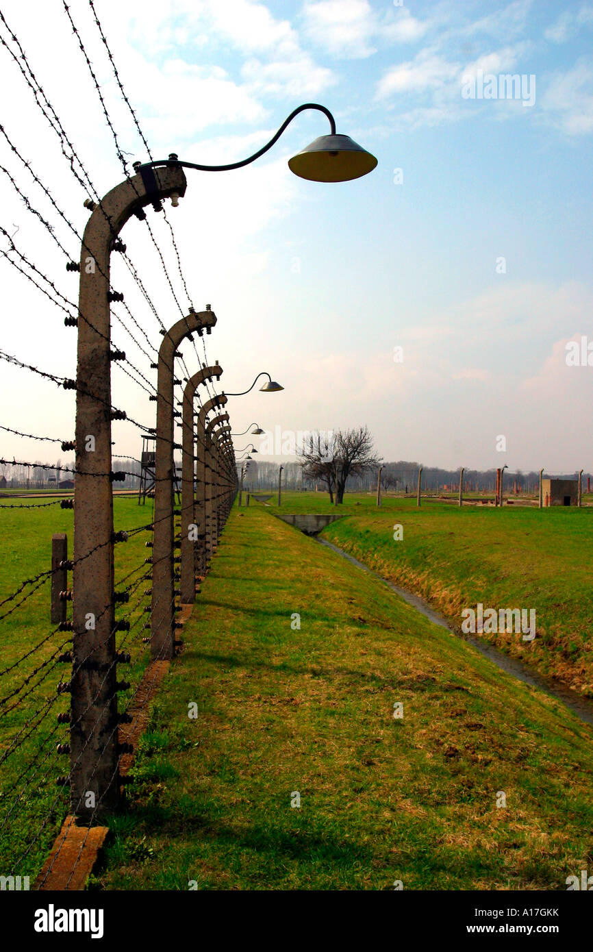 Il campo di concentramento di Auschwitz, Oswiecim, Polonia. Foto Stock
