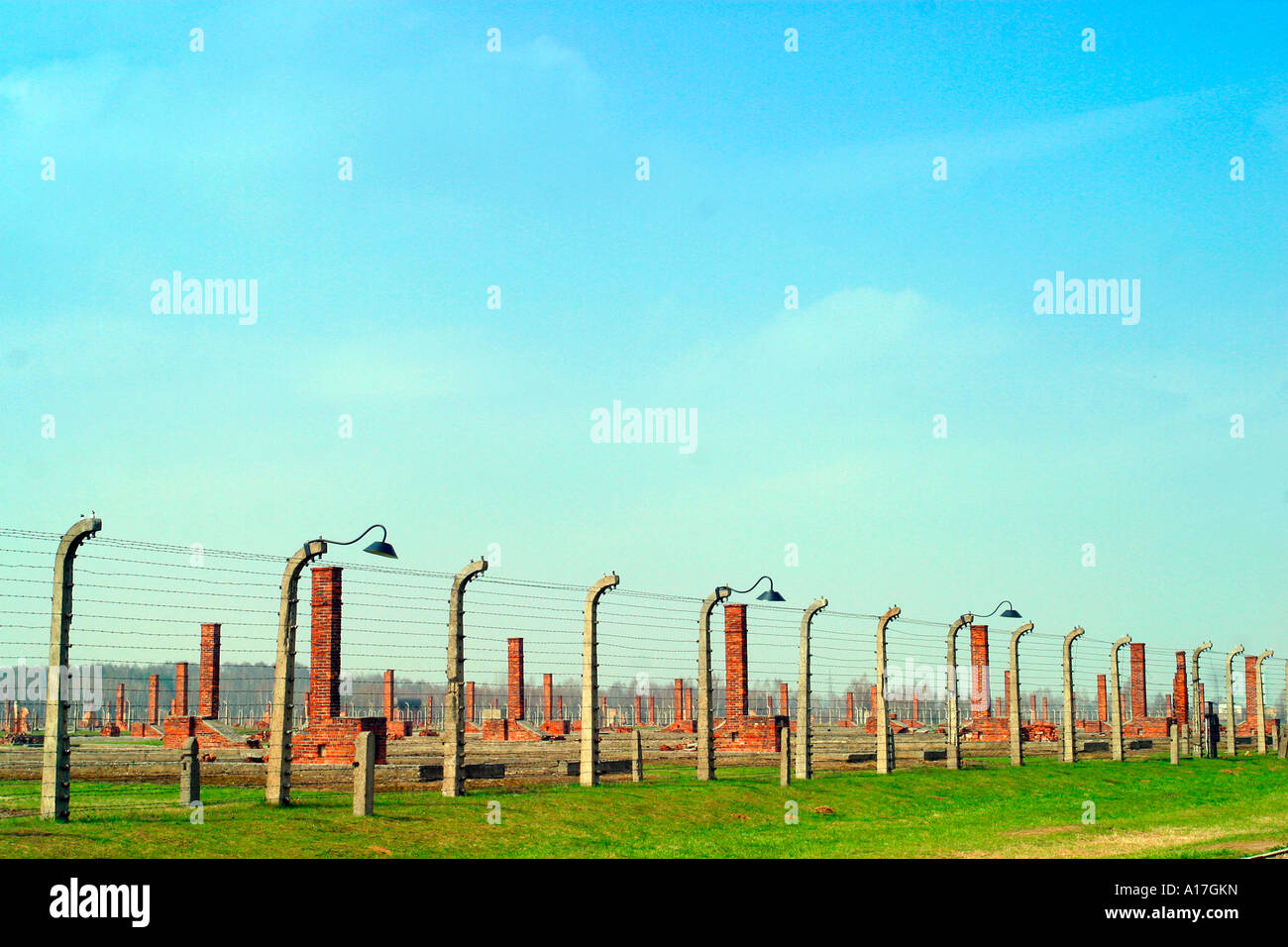 Il campo di concentramento di Auschwitz, Oswiecim, Polonia. Foto Stock