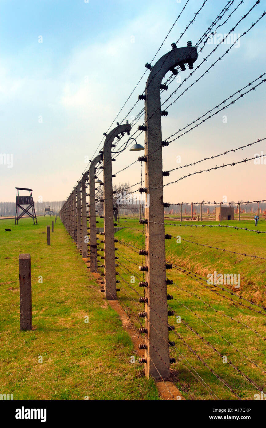 Il campo di concentramento di Auschwitz, Oswiecim, Polonia. Foto Stock