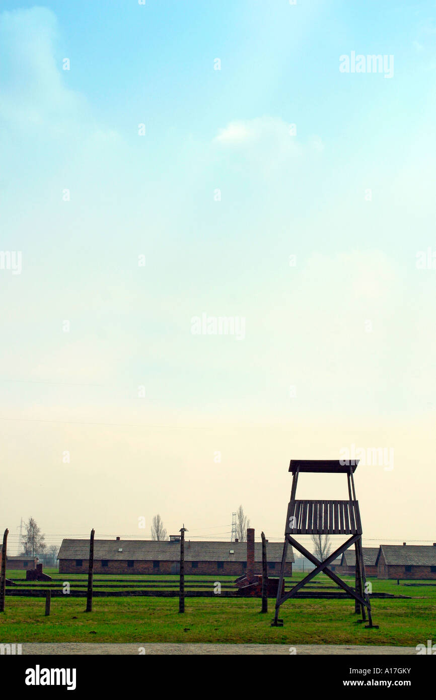 Il campo di concentramento di Auschwitz, Oswiecim, Polonia. Foto Stock