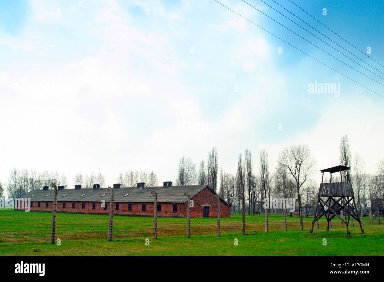 Il campo di concentramento di Auschwitz, Oswiecim, Polonia. Foto Stock