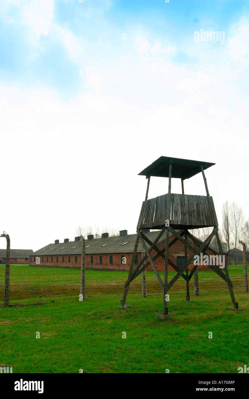 Il campo di concentramento di Auschwitz, Oswiecim, Polonia. Foto Stock