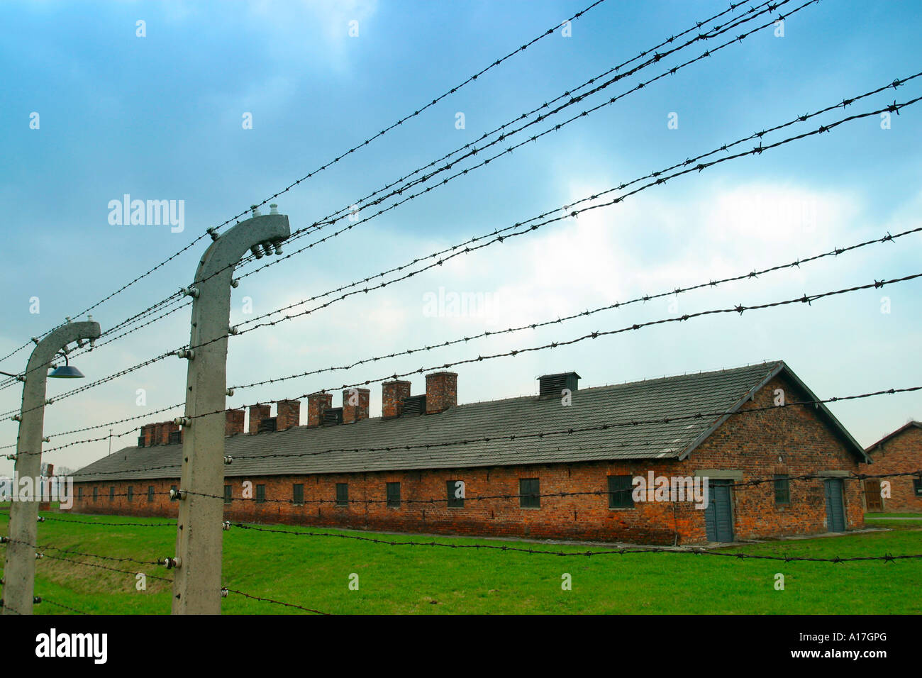 Il campo di concentramento di Auschwitz e Birkenau, Polonia. Foto Stock