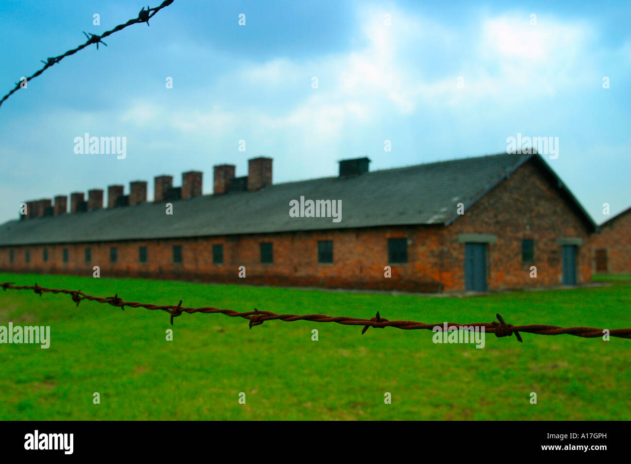 Il campo di concentramento di Auschwitz e Birkenau, Polonia. Foto Stock