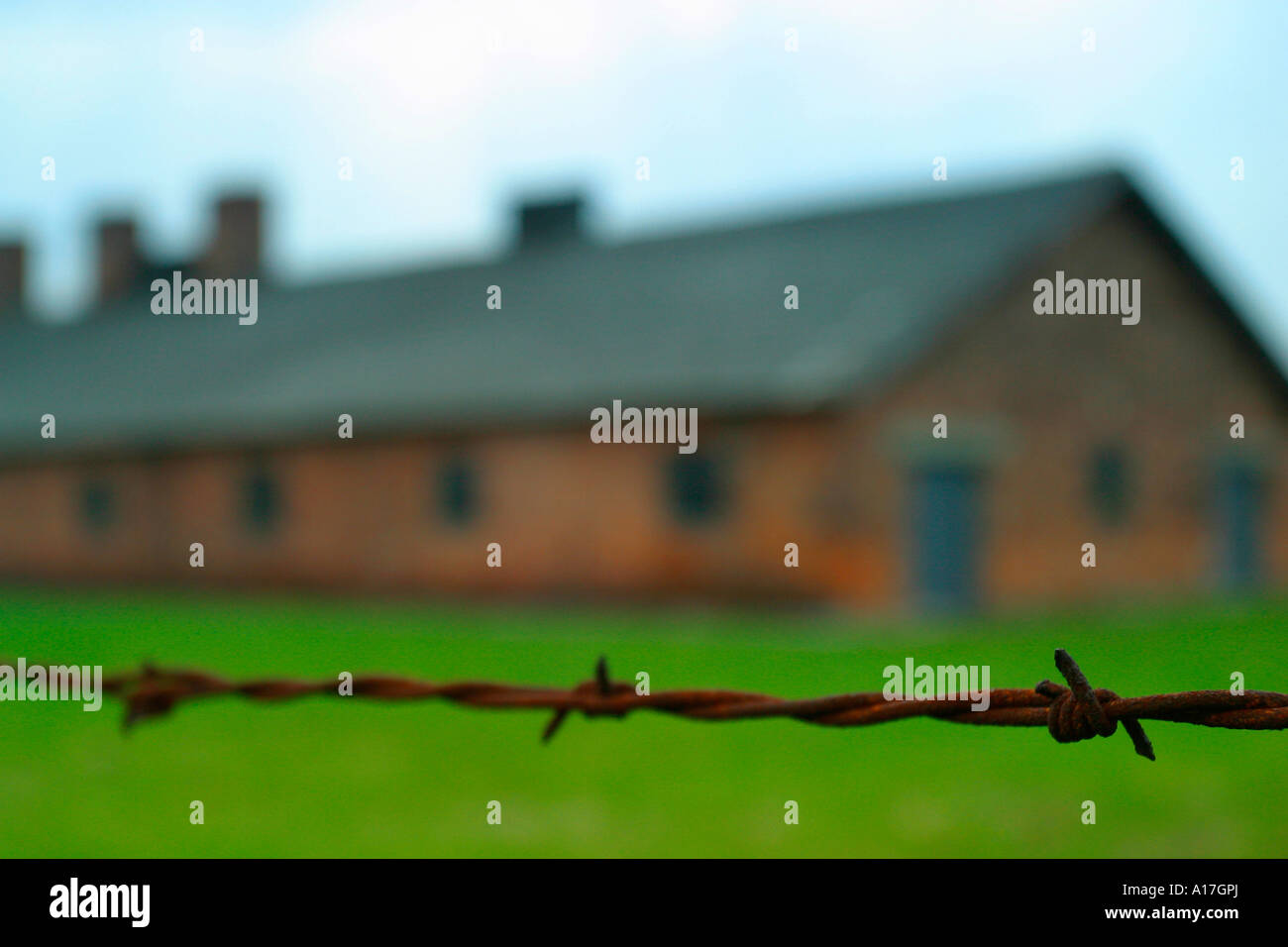 Il campo di concentramento di Auschwitz e Birkenau, Polonia. Foto Stock