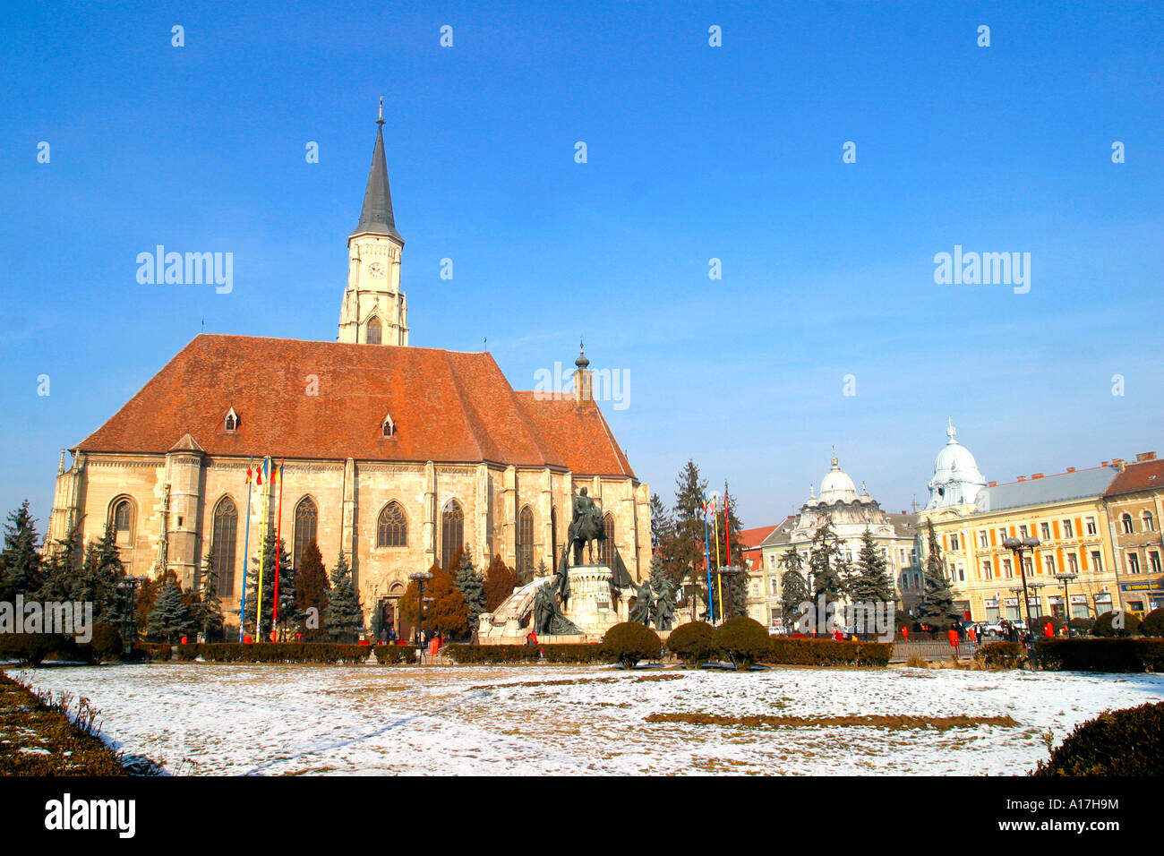 La Chiesa di San Michele, Cluj-Napoca, Romania. Foto Stock